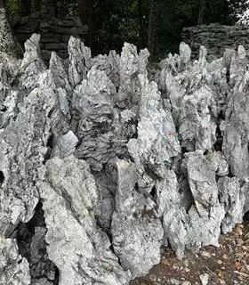 AL-ST-01园英石假鱼造景园林花置池石山黄蜡石景观石假山水系驳岸