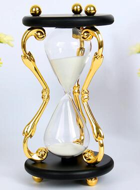 3分钟现代简约0时尚玻璃沙时漏时器客厅计卧室书房WJ009装饰沙漏
