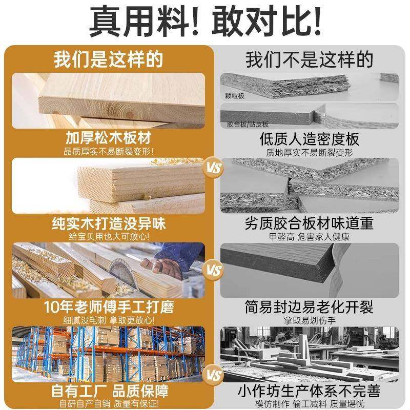 纯实木书JPM落易地置物架收纳架架靠墙体储物柜窄柜一简学生家用