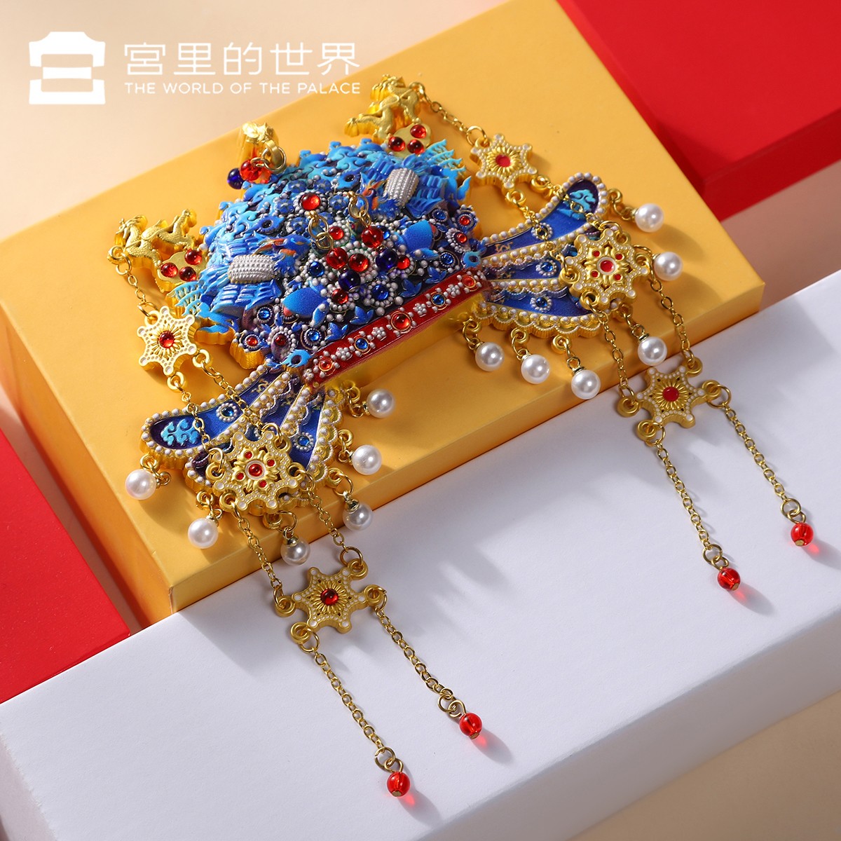 故宫文创凤冠金属冰箱贴