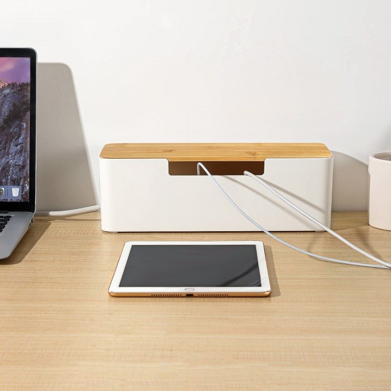 插线板电线收纳盒数据线充电线整理插座插排电源排插理线集线神器