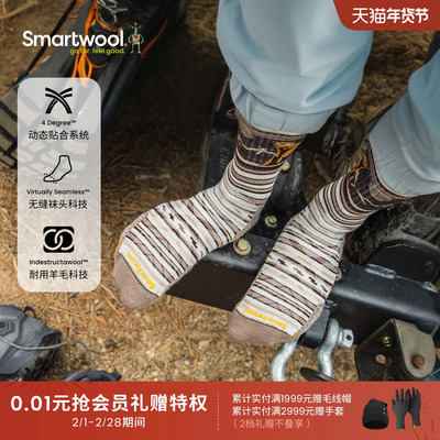 Smartwool区域轻量减震短筒袜