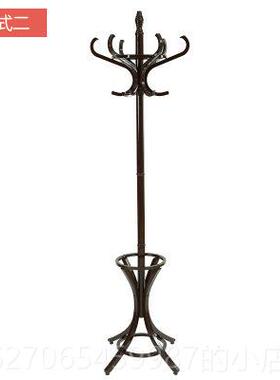 正品用室内实木衣帽架落晾地衣功架卧家室多能挂衣架单杆式木质衣