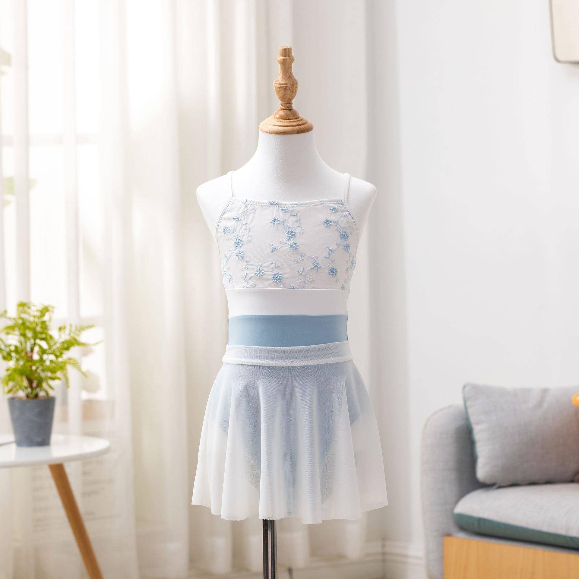 儿童舞蹈服吊带女中国舞服形体服专业体操服芭蕾舞练功服舞蹈体服