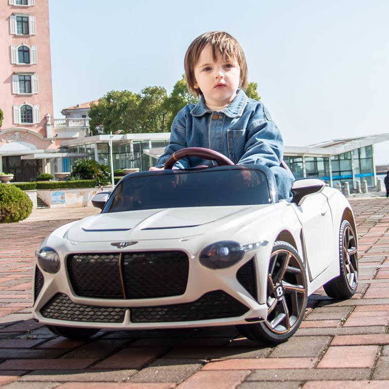 宾利儿童电动车四轮驱宝宝汽车可坐人男女小孩遥控玩具童车1一3岁