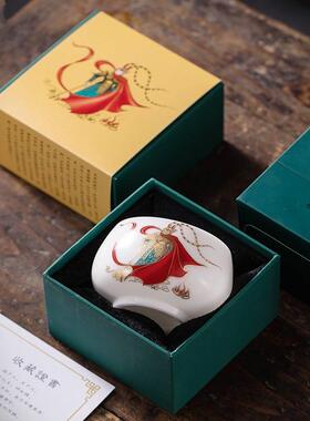 战斗胜佛礼品单杯杯陶瓷茶个人杯冰人种大230313-0号主羊杯素烧品