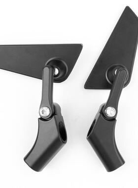 适摩托车电动车28155座镜安装款铝合金多角白度用可调节镜菱形后