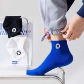 袜子男士 吸汗透气防臭潮流运动短筒袜ins男生篮球袜 短筒袜春秋季