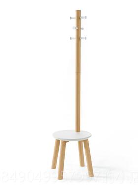 高档加拿大umbr换a派拉鞋凳衣帽家架组合落衣地架实木现代用衣帽