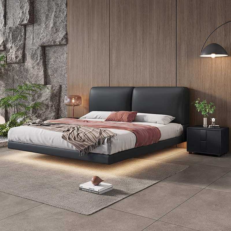 意式极简大黑牛网红真皮床悬浮床小户型主卧大床现代简约双人床,模玩/动漫/周边/娃圈三坑/桌游,模型制作工具/辅料耗材,淘宝优惠券,粉丝福利购,淘宝优惠卷