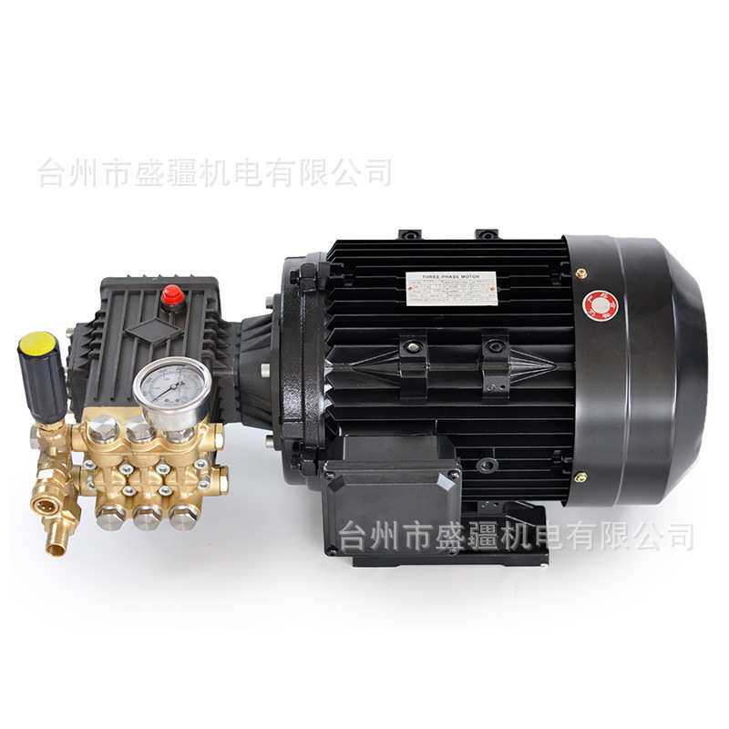 高压清洗机380/220V电机泵头组配件总成电动增压泵水泵柱塞泵