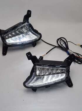 适用于1819现代SANTRO日行灯大灯现代SANTRO雾灯前照灯日间行车灯