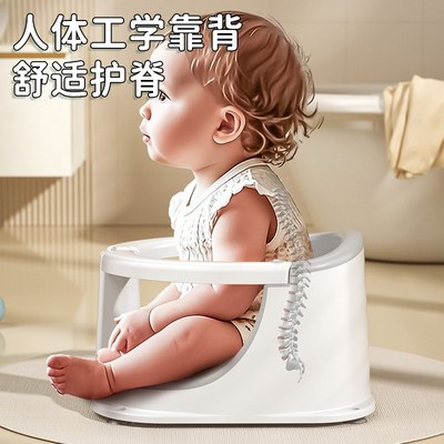 宝宝洗澡坐椅全包围婴儿学坐椅新生儿童洗澡浴盆防滑幼儿坐浴凳