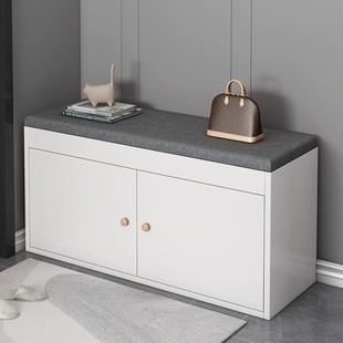 换鞋凳家用门口鞋架可坐入户鞋柜坐凳一体进门储物凳子实木穿鞋凳