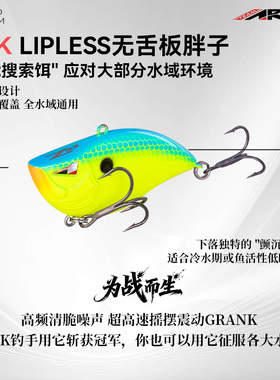 ARK无舌板胖子Z53/63超远投高频振动清脆噪音翘嘴海鲈VIB路亚假饵