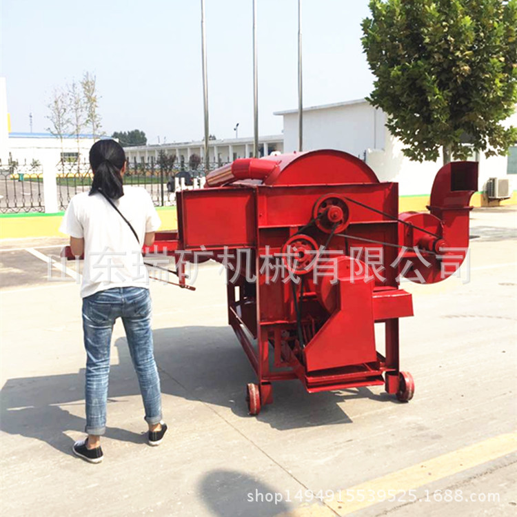 小型立式玉米稻秧分离脱粒机