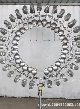 大型不锈钢f1106-10夜光版风雕塑办公室内建筑广场标志性可转动室