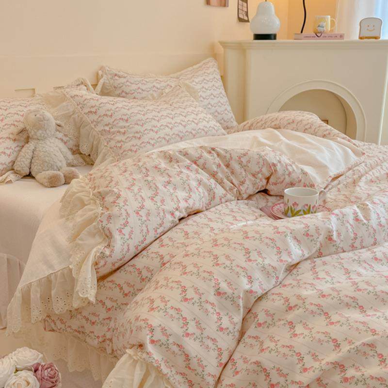 21024全新款QNT韩式棉镂边空大花公主风花卉系列四件套.5m床单款,鲜花速递/花卉仿真/绿植园艺,其它园艺用品,淘宝优惠券,粉丝福利购,淘宝优惠卷