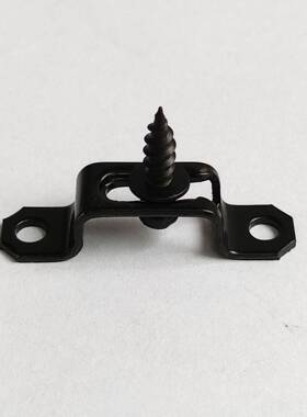 二UBV合一接件形半家通1隐340黑半连通柜体层板扣件五金家具用五