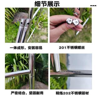 拱门花架不锈钢爬别藤架半半边拱GPY形葡萄架月季 支架墅庭院户外