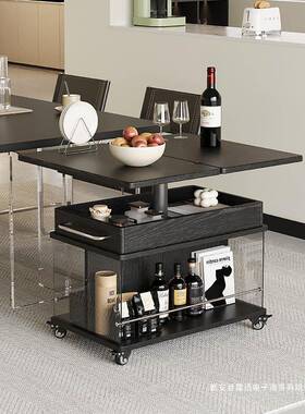 几小户型可升降折叠茶LGG阳台茶台小推车沙发几边可移动实木边柜