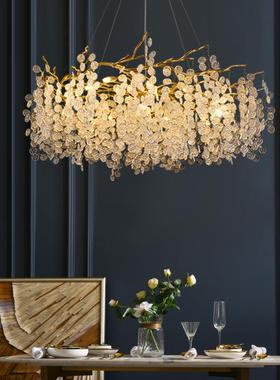 轻奢水晶华吊灯客厅灯法设师款艺术装饰树枝灯式75918奢店铺餐计