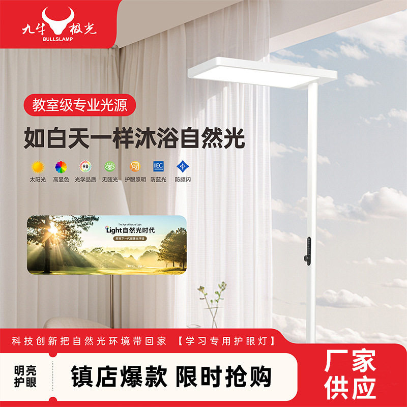 LED阅读智能版立式大路灯钢琴儿童全光谱学习专用台灯落地护眼灯