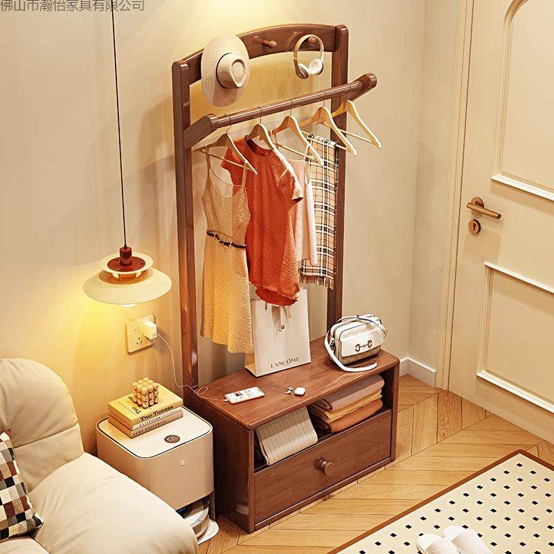 实木衣帽架床头柜一体置物架落卧室RZV架架挂衣房间进门收纳地带,鲜花速递/花卉仿真/绿植园艺,其它园艺用品,淘宝优惠券,粉丝福利购,淘宝优惠卷