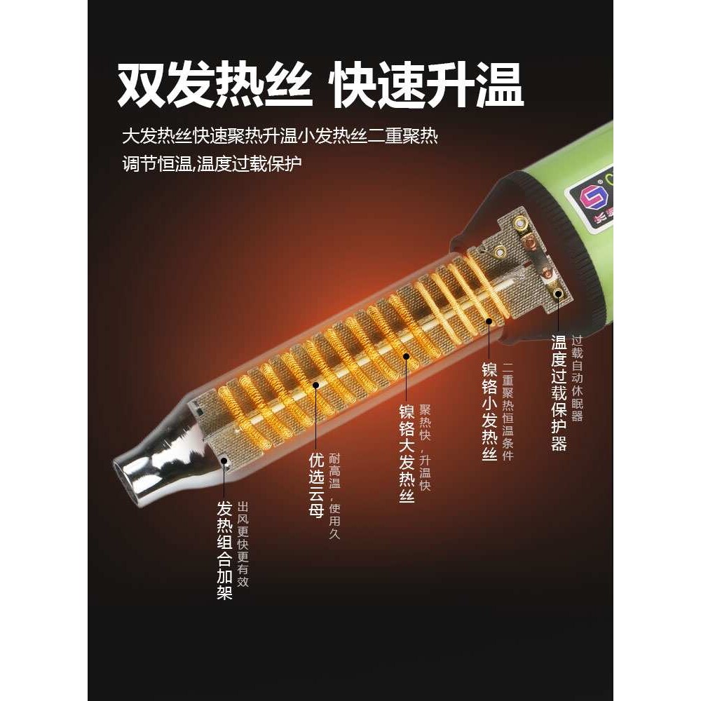 长寿牌塑料焊枪CS-700B汽车保险杆焊接 PPR管熔电子调温1000W