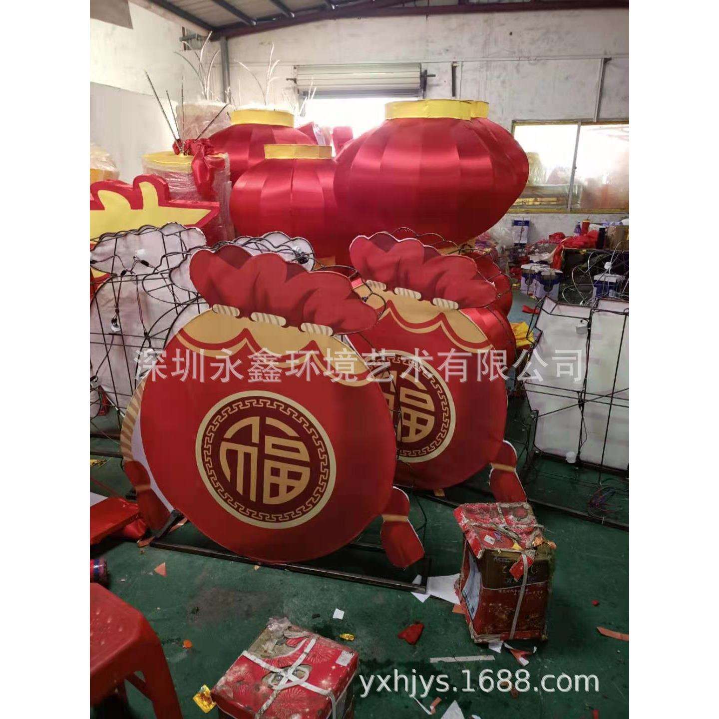 厂家制作安装花灯彩灯灯组广场公园街道装饰灯笼自贡灯会亮化工程