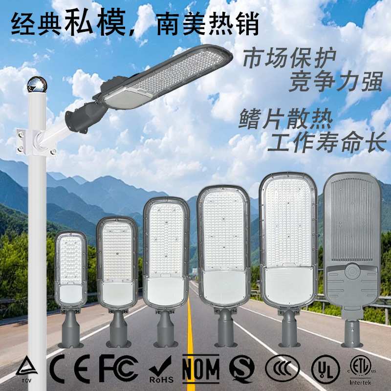 防水led路灯市电高速公路新农村家用庭院大功率ip66照明灯节能