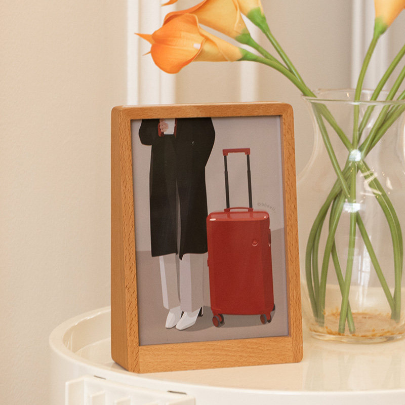 创意亚克力梯形实木相框洗照片做成摆台diy打印装裱插画展示定制,家居饰品,相框/画框,淘宝优惠券,粉丝福利购,淘宝优惠卷