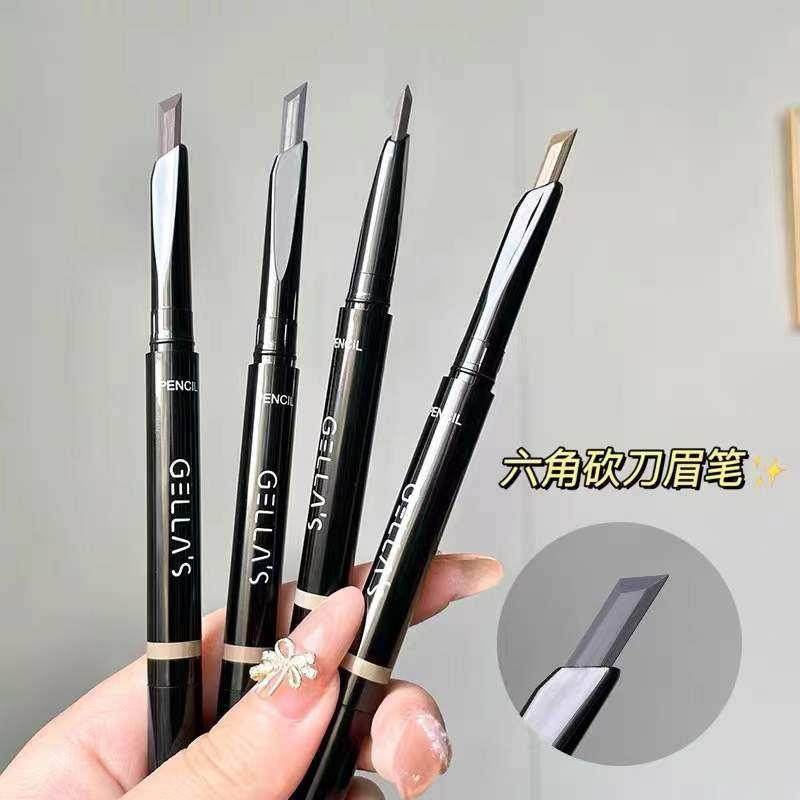 大牌眉笔女防水持久不易晕染棕色黑色化妆师专用自然根根分明