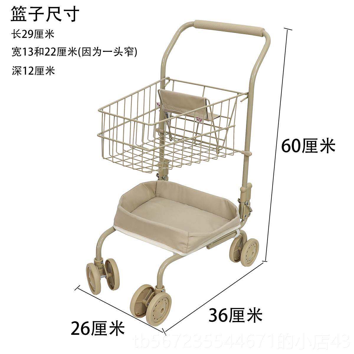 高档儿童超市购物具车婴儿迷你戏游屋大型儿童玩婴儿车孩和女孩婴