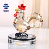 高档汽车摆件车饰品摆件水晶鸡十生肖汽车香水用内品车二内座装 饰