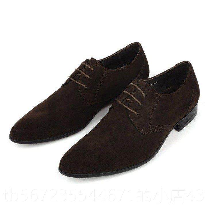 高档真皮麂皮休皮务鞋为男子，磨砂皮业尖脚趾系带英国气多功能麂,流行男鞋,休闲皮鞋,淘宝优惠券,粉丝福利购,淘宝优惠卷