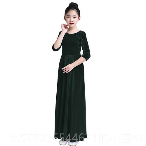 高档高级琴定出制儿童礼服女童晚礼服中大童主持小提琴钢级演考服