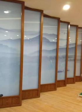 酒店办公室客厅玄关移屏风折叠隔断LLF动会断议室包墙厢隔音隔屏