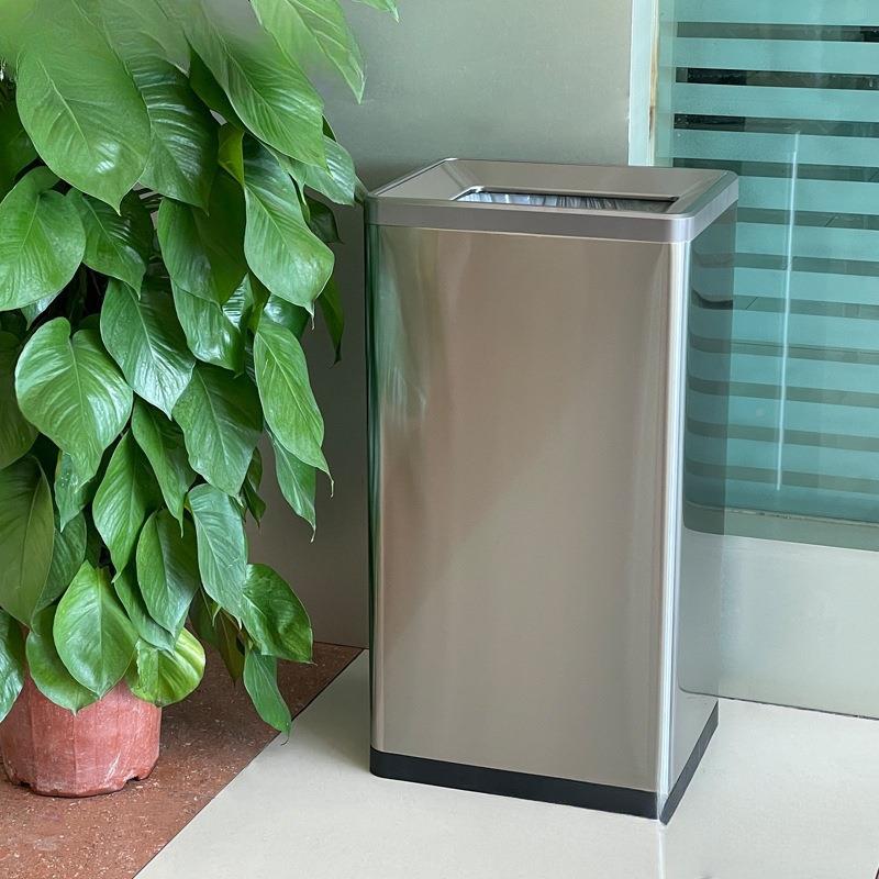 大L容量无酒店公司商用不锈钢垃0圾桶南方3AL102690走廊商场大号