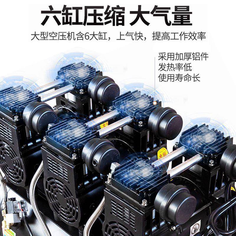 飞默认项豹大型无静油音空压机220/380V漆高压气打气泵空压缩机真