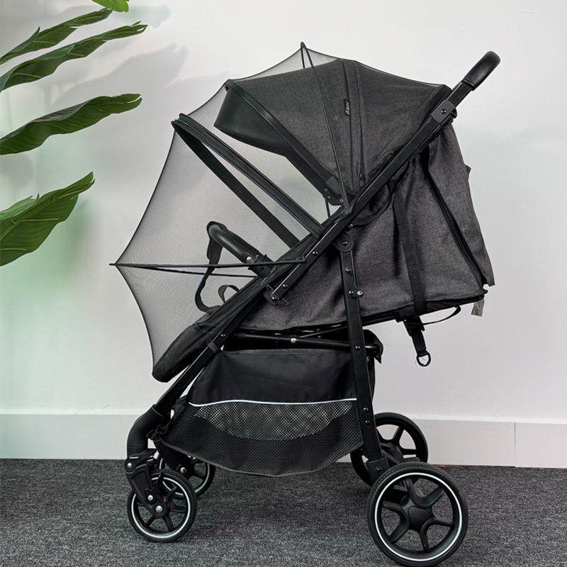 蚊现货婴儿车蚊帐全式立体蚊帐通用宝宝小车防儿推童伞车遮阳罩纱