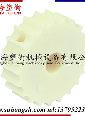 SS815不锈链板塑料被平钢顶链主动塑料齿轮8ULQ12单板铰链动尼龙