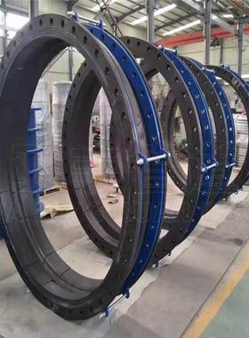 KXT曲挠密橡胶接卡箍头式柔性接头橡胶软连接型号齐全KXT可扣槽封