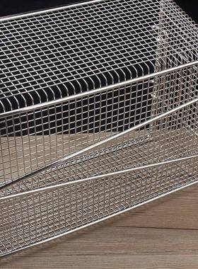 【26G电加长红色长柄炸炸篮炸筛炸商框用电炉炸鸡薯条大滤油