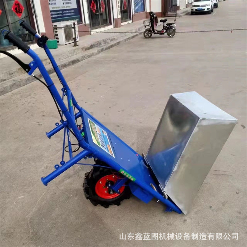 工地48V电动助力爬坡瓷砖手推车