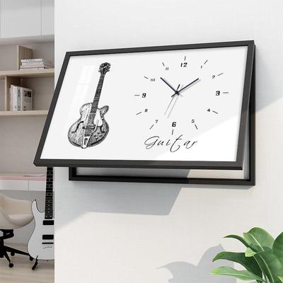 起贝表箱电装饰画带钟表现代简约餐厅厅配电箱遮AYF客挡钢琴时钟