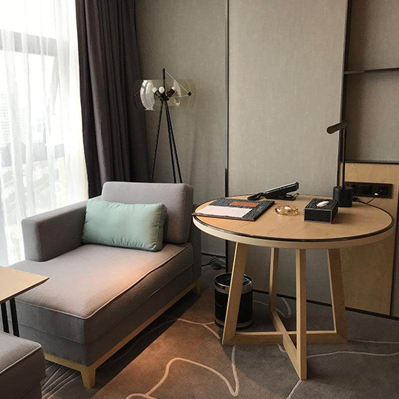 酒店总统标间套房具家具实木床布艺沙发寓QUK民宿公全套一式站家