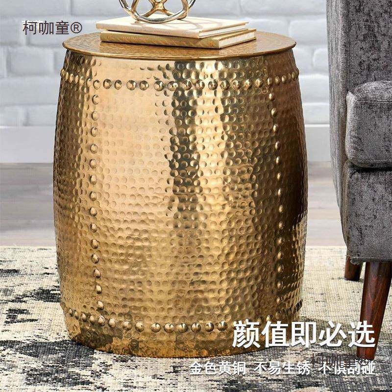 茶法客厅复古茶式几沙师发边几小桌锤纹房间创意个性设计角VNB麦