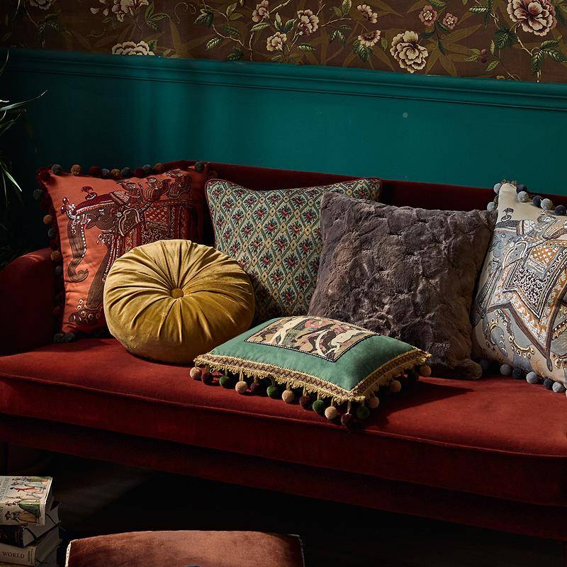 GZ6M枕美式复古抱头轻奢F77JH97M客厅沙发腰枕家用欧床靠垫靠枕式