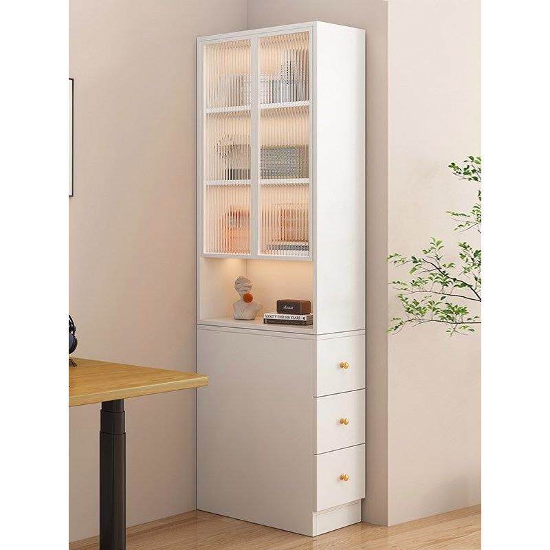 沙发柜边柜实木储转角窄柜书柜侧边IFO侧拉收侧面抽拉夹缝柜纳柜